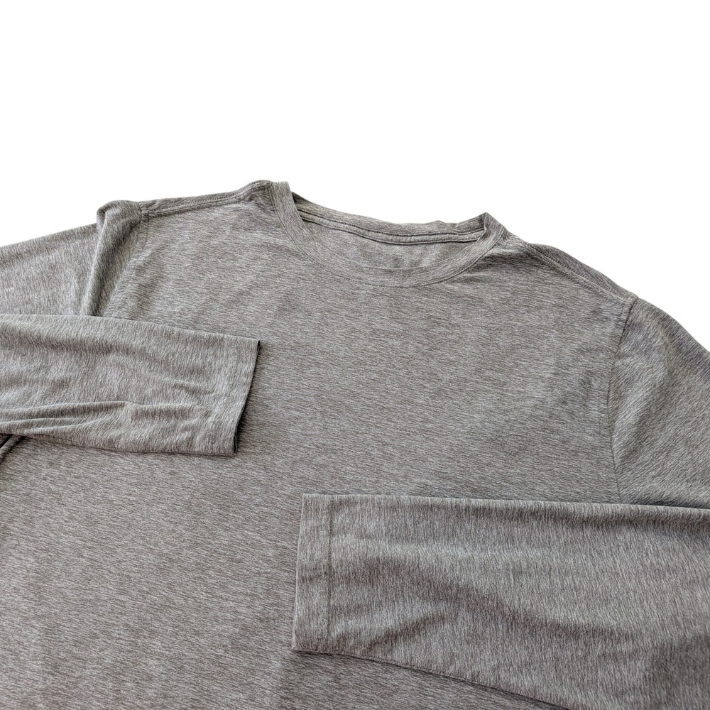 Vuori Strato Tech Tee V178 Mens L Heather Gray Long Sleeve Performance Shirt